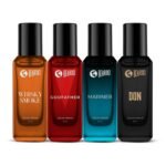 Beardo Perfumes Giftset For Men (Pack of 4 x 20ml) Whisky Smoke, GodFather, Mariner & Don Perfumes | Perfume for Men, Bold & Perfect for Everyday Wear | Long Lasting Fragrance | Gift for Men | Gift for Brother - Fast UK Delivery