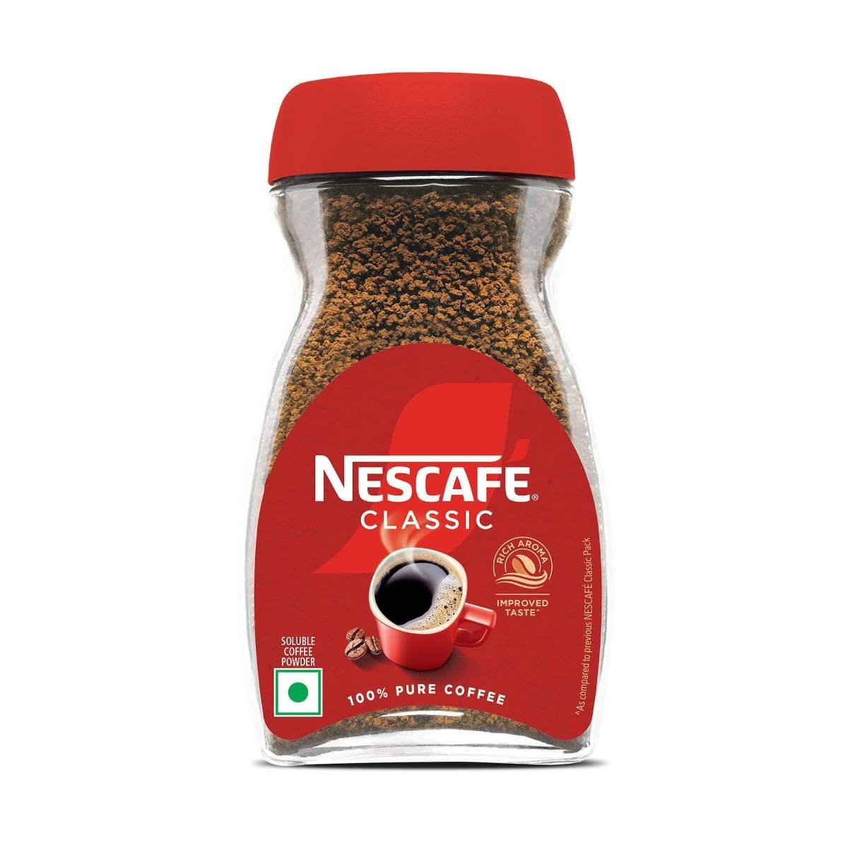 uk71OexQTz4-L-1.jpg NESCAFE Classic Instant Coffee Powder | Great start to your morning | 100% Pure Coffee | 90g Jar - Fast UK Delivery - Image 1