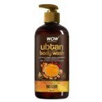 WOW Skin Science Ubtan Body Wash For Tan Removal And Glowing Skin - With Chickpea Flour, Almond, Safron & Turmeric Extract - 500mL - Fast UK Delivery