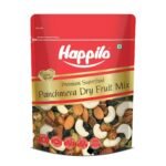 Happilo Premium Panchmewa Dry Fruit Mix 400g, Dry Dates, Golden Raisins, Black Raisins, Split Cashews, California Almonds - Fast UK Delivery