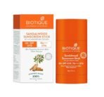 Biotique Sandalwood Sunscreen Stick, SPF 50+ |Ultra Protective Lotion| Keeps Skin Soft, Fair and Moisturized| Water Resistant| For All Skin Types| 20Gm - Fast UK Delivery