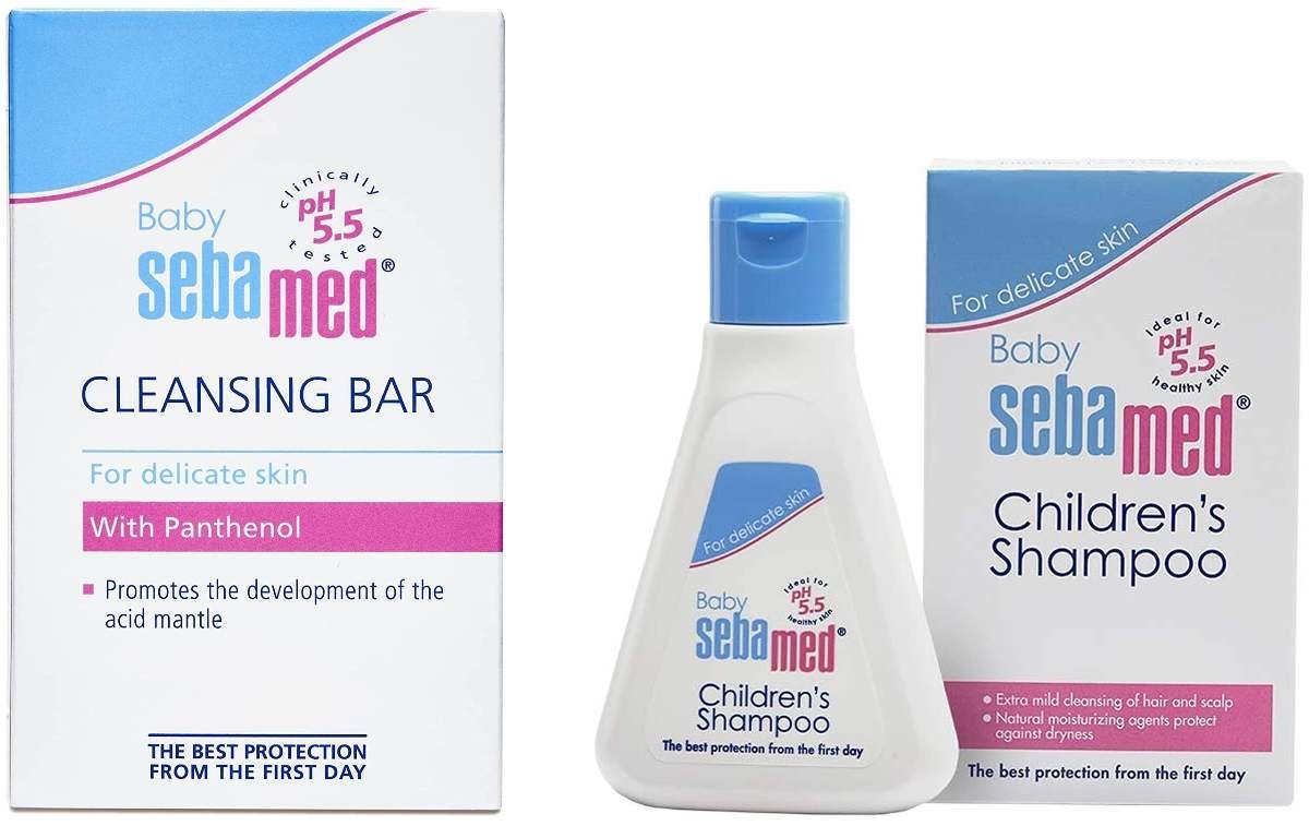 uk71OwrJapolL-1-1.jpg Sebamed Children?s Shampoo (50ml) and Sebamed Baby Cleansing Bar (150g) - Fast UK Delivery - Image 1