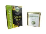 KORAKUNDAH Organic Green Tea (Mint) 250 g | KORAKUNDAH Organic White Tea 100 g | Pack of 2 | Total 350g | India's Finest Chamraj Nilgiri Tea - Fast UK Delivery