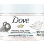 Dove Exfoliating Body Polish and Scrub with Macadamia and Rice Milk- 298 g - Fast UK Delivery
