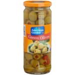 American Garden Green Olives Stuffed, 15.87 oz 450 g - Fast UK Delivery