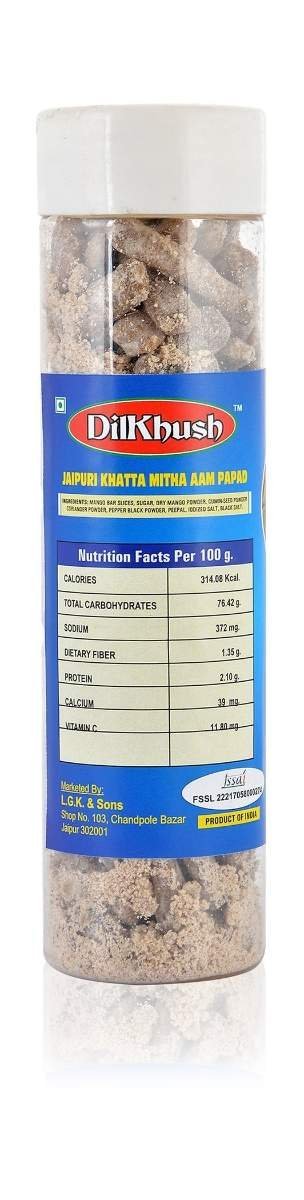 uk71PhVVRDNdL-1-1.jpg DilKhush Jaipuri Aam Papad, 200 Grams - Fast UK Delivery - Image 1