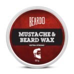 Beardo Beard and Mustache Wax, 50 gm | Beard Wax for Beard & Mustache Styling | Long Lasting Extra Strong Hold Wax for Men | Beard Hair Wax for Smooth, Shiny & Healthy Beard - Fast UK Delivery