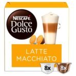 Nescafe Dolce Gusto Latte Macchiato Roast And Ground Coffee And Whole Milk Powder 183.2g (Imported) - Fast UK Delivery