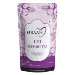 Oraah UTI Support Tea I Balances Vaginal pH I Improves Gut Health (Cranberry Flavor, 50gm) (Pack 1) - Fast UK Delivery