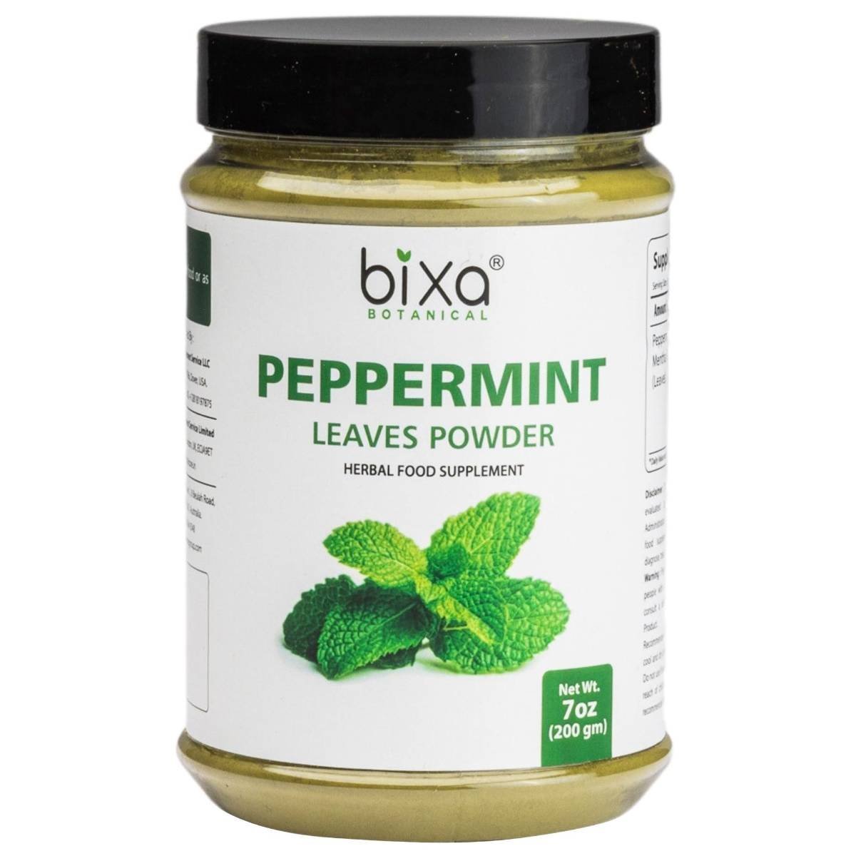 uk71RIok718kL-1-1.jpg Bixa Botanical Peppermint Powder 200g (Mentha Piperita/Pudina), For Healthy Digestion & Metabolism Wellness Ideal Anti-Spasmodic | Herbal Supplement Relieve Spasm & Useful as Anti-Septic & Carminative - Image 1