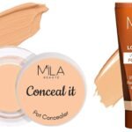 MILA Beaute Longwear Weightless Foundation | Liquid Foundation | Shade - (205 Natural Buff, 30ml) Conceal It Pot Concealer For Face Makeup | Shade - (Medium Beige, 4g) - Fast UK Delivery