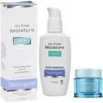 Neutrogena Oil Free Face Moisture SPF 15, 115ml & Neutrogena Hydro Boost Hyaluronic Acid Hydrating Water Gel Daily Face Moisturizer, 15 g - Fast UK Delivery
