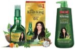 Kesh King Ayurvedic Anti Hairfall Hair Oil- 300 ml & Emami Kesh King Damage Repair Shampoo- 600 ml - Fast UK Delivery