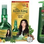 Kesh King Ayurvedic Anti Hairfall Hair Oil- 300 ml & Emami Kesh King Damage Repair Shampoo- 600 ml - Fast UK Delivery