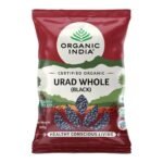 ORGANIC INDIA Rich in Taste & Natural Flavour & Aroma Organic Urad Whole (Black) 500gm - Fast UK Delivery