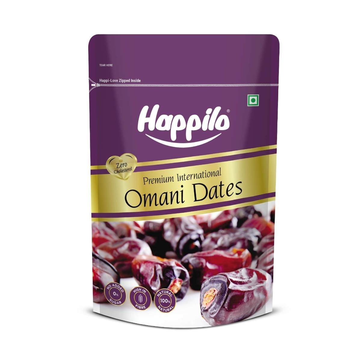 uk71SNRXkeV3L-1-1.jpg Happilo Dried Premium International Omani Dates, 250g - Fast UK Delivery - Image 1