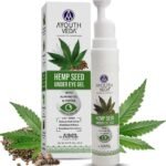 Ayouthveda Hemp Seed Under Eye Gel with Cooling Massage Roller|For Puffy Eyes, Dark Circles, Wrinkles & Fine Lines|With Hemp Seed Oil, Almond oil & Coffee| (Pack of 1;15ml) - Fast UK Delivery