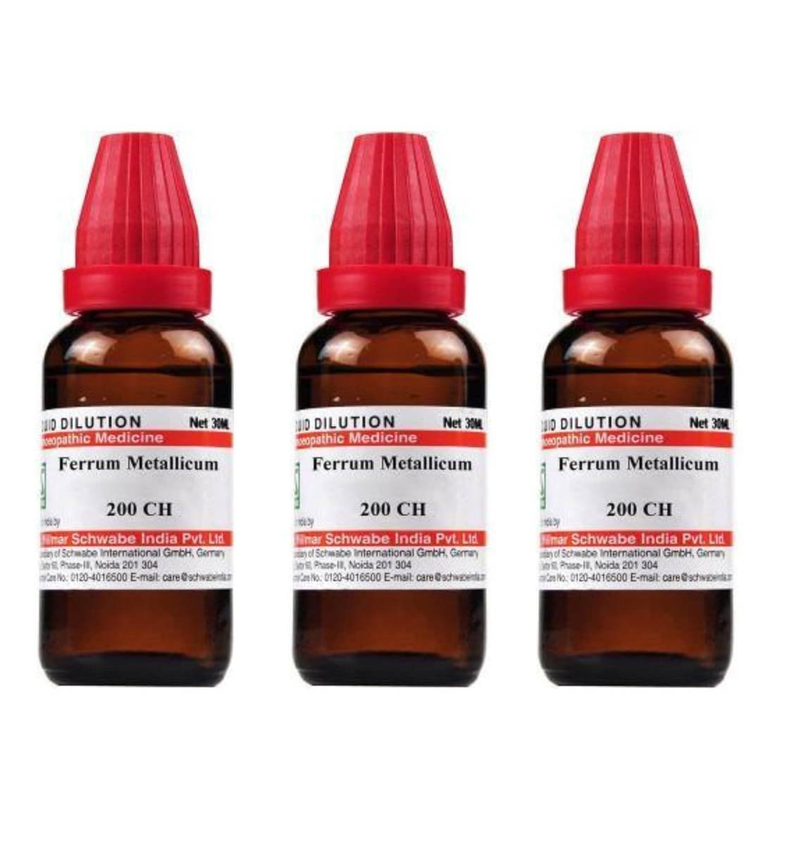 uk71SXdvUJ2nL.jpg Dr. Willmar Schwabe India Ferrum Metallicum 200 CH 30ml (Pack of 3) - Fast UK Delivery - Image 1