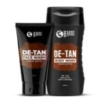 Beardo Detan Combo For Men (Set of 2) | Detan Body Wash & Detan Face Wash with Powerful Coffee Extract for Tan Removal | Hydrates & Exfoliates Men's Skin for Oil Control - Fast UK Delivery