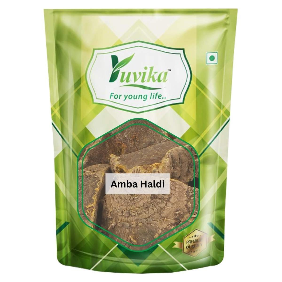 uk71TXiWj49BL-1.jpg Yuvika Amba Haldi - Jangli Haldi - Curcuma Aromatica - Wild Turmeric 400 Grams - Fast UK Delivery - Image 1