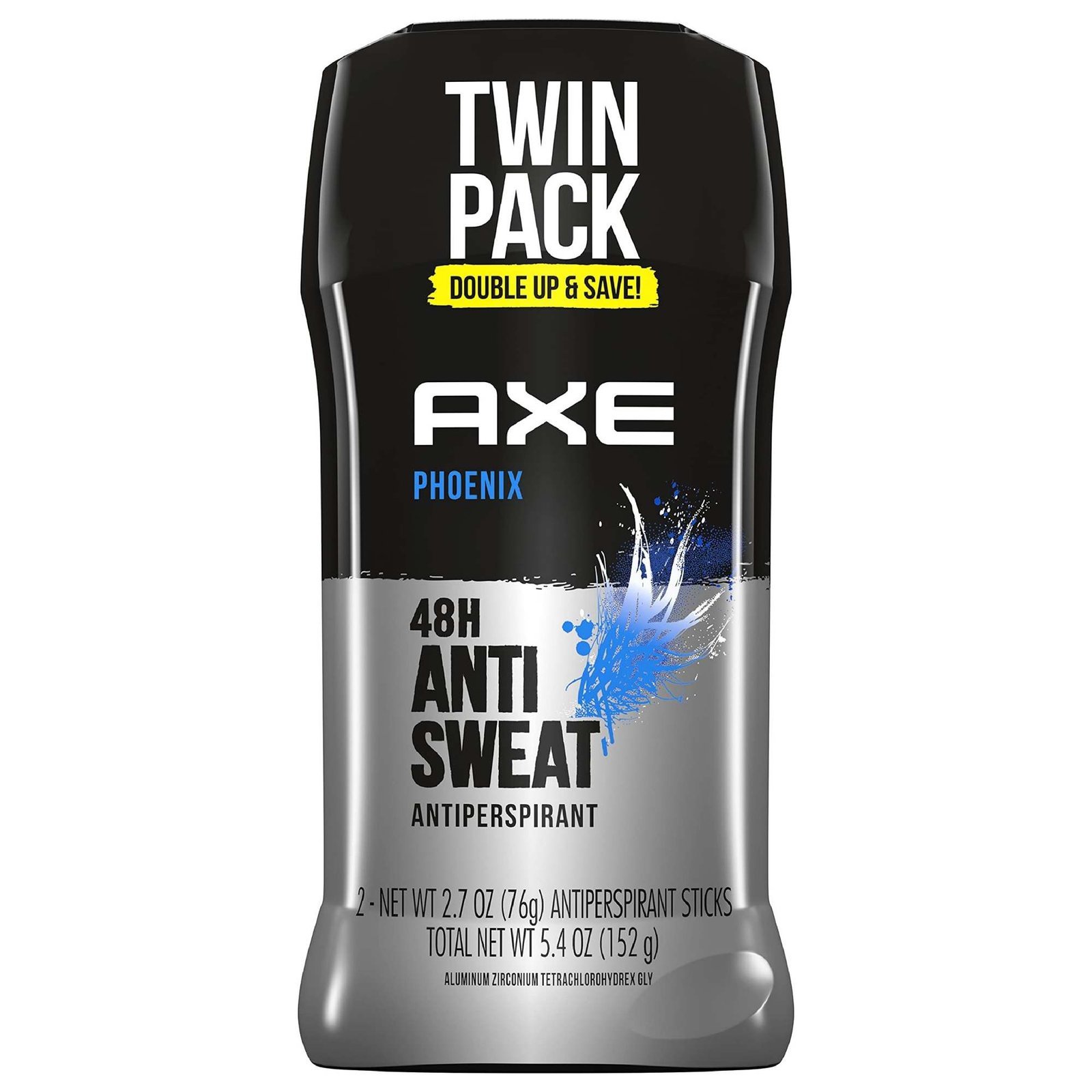uk71Tsv8-9OCS-1-1.jpg Axe AntiPerspirant Deodorant, Phoenix, Twin Pack, 5.4 Ounce - Fast UK Delivery - Image 1
