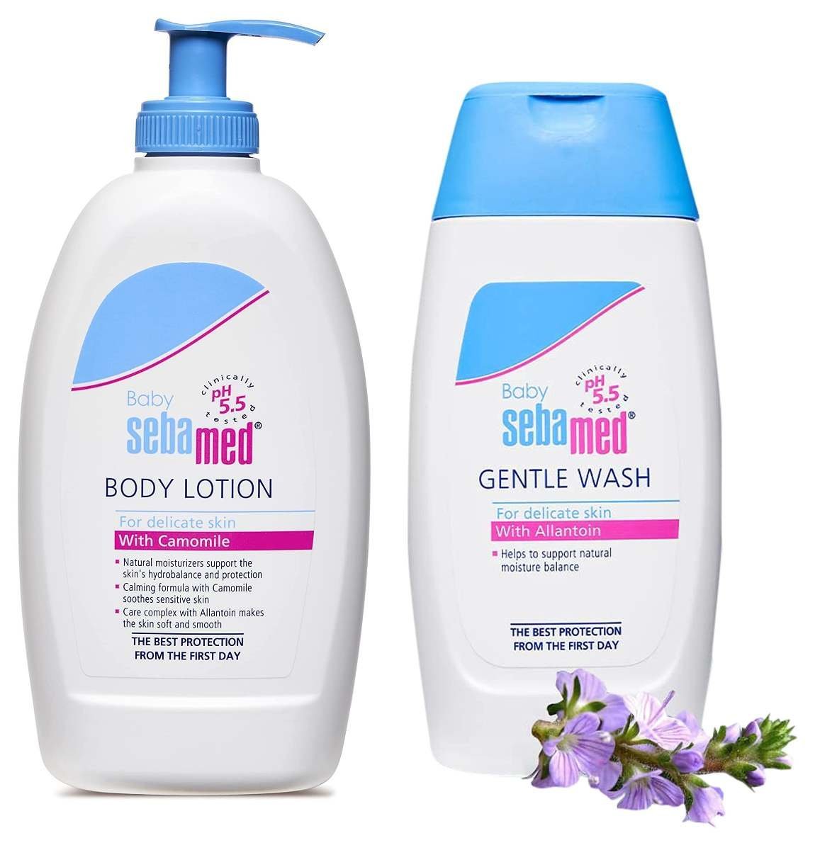 uk71UH9BM4vbL-1-1.jpg Sebamed Baby Lotion, 400Ml And Sebamed Baby Wash Extra Soft, 200Ml - Fast UK Delivery - Image 1