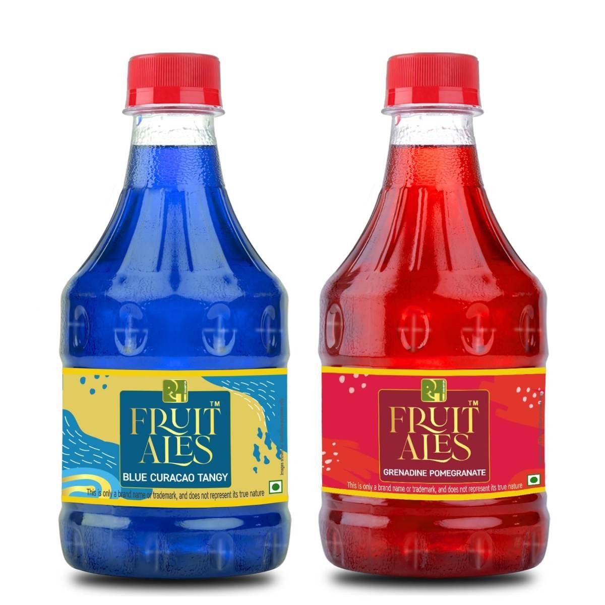 uk71ULWTJjNZL.jpg Dhampure Speciality Assorted Mocktail Syrup Mixer - Blue Curacao & Grenadine Flavouring Syrup - 600Ml (2 X 300Ml) | Makes 12-15 Drinks Per Bottle - Fast UK Delivery - Image 1