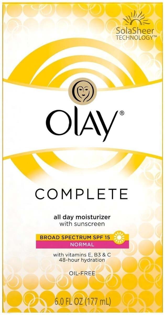 uk71V-FYWIiSL-1-1.jpg Olay Complete Normal All Day UV Moisture Cream SPF 15 6.0 FL OZ - Fast UK Delivery - Image 1