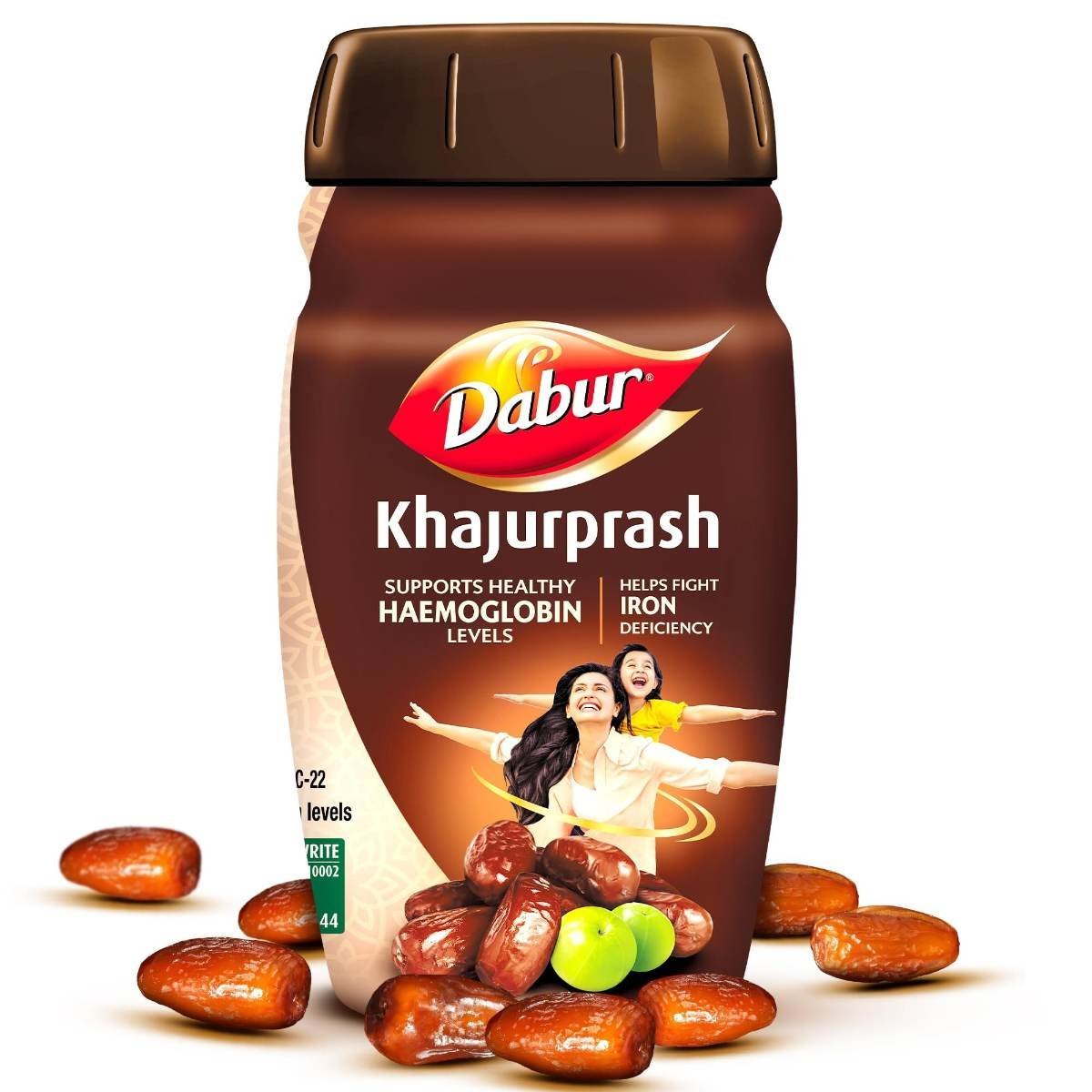 uk71V4i6BG9KL.jpg Dabur Khajurprash - 900g | Supports Healthy Haemoglobin Levels | Helps Fight Iron Deficiency - Fast UK Delivery - Image 1