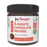 Jus' Amazin 5-Minute Chocolate Mousse (200g) | Only 5 Ingredients, 100% Natural | 70% Nuts & Raw Cacao| Zero Additives | Vegan & Dairy Free - Fast UK Delivery