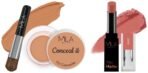 MILA Beaute Pro Matte Lipstick | Creamy Matte Lipstick | Shade - Raazi, 4.2g Conceal It Pot Concealer For Face Makeup | Shade - (Rose Beige, 4g) - Fast UK Delivery