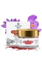 Ayouthveda Kunkumadi Face Mask | Infused with Kumkumadi Taila, Sandalwood, Turmeric & Finest Kashmiri Saffron | Helps to Tighten Pores & Boost Skin Radiance (Pack Of 1-50gm) - Fast UK Delivery