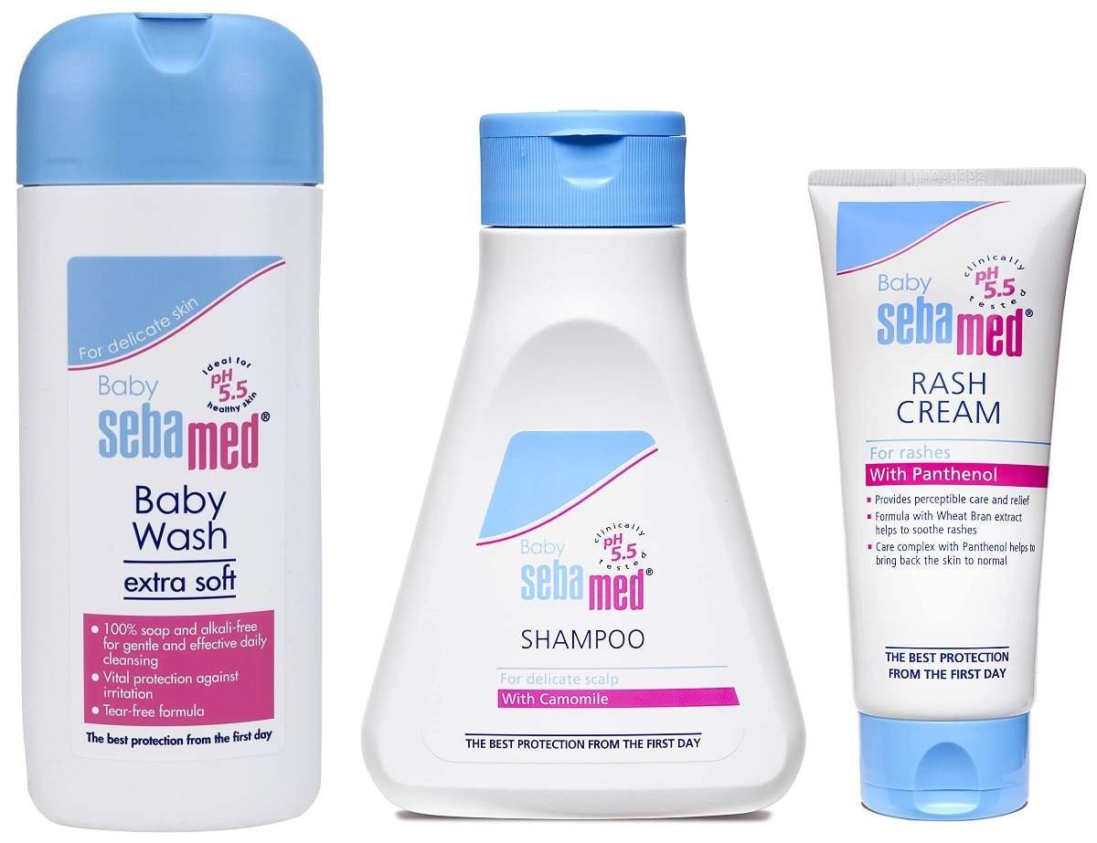 uk71VeYSpZ86L-1-1.jpg Sebamed Baby Rash Cream 100ml |Ph 5.5|Panthenol & Allantoin|Clinically tested & Sebamed Baby Shampoo | Camomile|Natural moisturisers|No tears formula|For delicate scalpBaby Sebamed Gentle Wash - Fast UK Delivery - Image 1