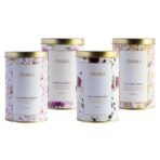 ISVARA TEA BUNDLES | Ultimate Weight Loss Teas (Pack of 4 tea tins) | Hibiscus Haven, The Herb Basket, The Royal Brew, Kashmiri Kahwah | 180gm - Fast UK Delivery