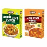 Chaman Masala Combo Pack Of 2 (Aloo Achari Masala 100g & Aloo Sabzi Masala Mix 100g) | Indian Spice Blend for Potato Curry Ready-to-Cook | Tangy Pickle-Flavored Spice Mix - Fast UK Delivery