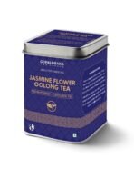 Gopaldhara Darjeeling Tea Jasmine Flower Oolong Tea 100g Tin Can - (Premium Series) From The Gopaldhara Tea Estate Highest Elevation 7000 Feet - Fast UK Delivery