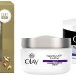 Olay Total Effect Day Cream (Spf 15), 50g & Cleanser Pack For Anti Ageing, 100g & Olay Night Cream Natural Aura Nourishing Repair Cream,50g - Fast UK Delivery