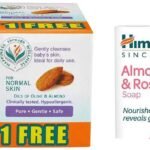 Himalaya Gentle Baby Soap (4N*75g) & Himalaya Herbals Almond & Rose Soap, 75gm - Fast UK Delivery