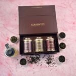Golden Tips Healthy/Natural and Organic Combo Pack of Loose Leaf Masala Chai, Earl Grey Tea and Oolong Tea Assorted Tea Gift Box/Diwali Gifts for Family and Friends - Fast UK Delivery