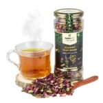 Hamiast Kashmiri Shahi Qawah (Kahwa) Green Tea With Saffron, Authentic And Traditional Blend,Without Sugar,Loose Leaves, 100 Grams Serves 50 Cups - Fast UK Delivery