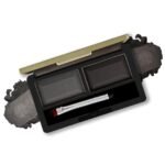 FASHION COLOUR Dual Eyebrow Powder Kit | Powder With Brush | Long-Lasting | Natual Looking Brows | Rich Color Payoff | Shaped & Defined Brows | Available in 2 Shades | Waterproof and smudgeproof | Black | 8gm - Fast UK Delivery