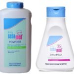 Sebamed Baby Powder with Honeysuckle 200g & Baby (Children) Shampoo, 150ml - Fast UK Delivery