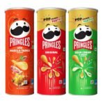 Kellogg's Pringles Original + Sour Cream & Onion + Desi Masala Tadka Flavour(107 grams each) - Fast UK Delivery