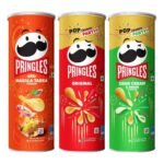 Kellogg's Pringles Original + Sour Cream & Onion + Desi Masala Tadka Flavour(107 grams each) - Fast UK Delivery