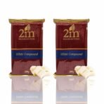 Konfiz 2M White Chocolate Compound Slab Perfect For Baking,Cake Decorating,Topping,Molding&Dipping(Pack Of 2,500 Gm) - Fast UK Delivery