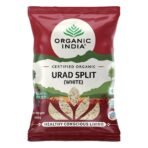 ORGANIC INDIA Low Fat and Rich in Iron Organic Urad Dhuli Split (white) -500gm - Fast UK Delivery
