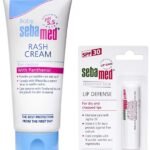 Sebamed Baby Rash Cream, 100ml & SebaMed SPF 30 Lip Defense Stick, 4.8g - Fast UK Delivery