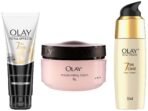 Olay Total Effects Serum &Olay Moisturising Cream, 50g&Olay Face Wash Total Effects 7 in 1 Exfoliating Cleanser - Fast UK Delivery