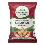 ORGANIC INDIA Hygienically Packed, Rich in Protein and Fiber, Easy to Cook, Good in Taste Arhar Dal(Tur Dal)-1Kg - Fast UK Delivery