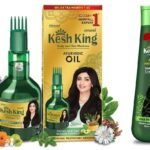 Kesh King Ayurvedic Anti Hairfall Hair Oil, 300ml & Emami Kesh King Damage Repair Shampoo with Milk Protein and 21 Ayurvedic Herbs, 340ml - Fast UK Delivery